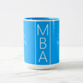 Tasse 2 Couleurs Bleu du grade MBA (Centre)