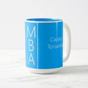 Tasse 2 Couleurs Bleu du grade MBA