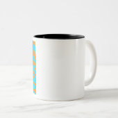 Tasse 2 Couleurs Bleu Empreinte de léopard (Devant droit)
