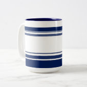 Tasse 2 Couleurs Bleu et blanc (Devant gauche)