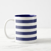 Tasse 2 Couleurs Bleu et blanc de la marine (Gauche)