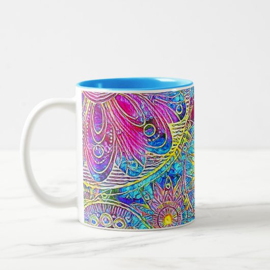 Tasse 2 Couleurs Bleu et rose (Gauche)