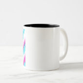 Tasse 2 Couleurs Bleu et rose brillant (Devant droit)
