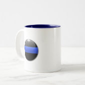 Tasse 2 Couleurs Bleu fin Badge K9 (Devant gauche)