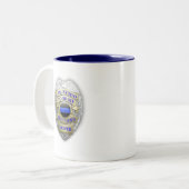 Tasse 2 Couleurs Bleu fin Brothers Keeper Badge (Devant gauche)