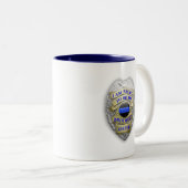 Tasse 2 Couleurs Bleu fin Brothers Keeper Badge (Devant droit)