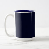 Tasse 2 Couleurs Bleu foncé Élégant et simple (Gauche)
