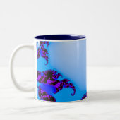 Tasse 2 Couleurs bleu fractal (Gauche)
