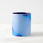Tasse 2 Couleurs bleu fractal (Centre)