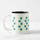 Tasse 2 Couleurs Bleu jaune Abstrait (Gauche)