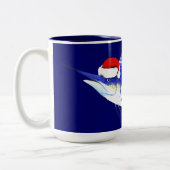 Tasse 2 Couleurs Bleu Marlin Santa Claus (Gauche)