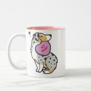 Tasse 2 Couleurs Bleu Merle de Berger-TP du 2015-Australian de