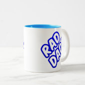 Tasse 2 Couleurs Bleu mignon Rad Papa (Devant droit)