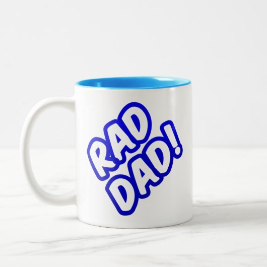 Tasse 2 Couleurs Bleu mignon Rad Papa (Gauche)