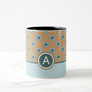 Tasse 2 Couleurs Bleu monogramme