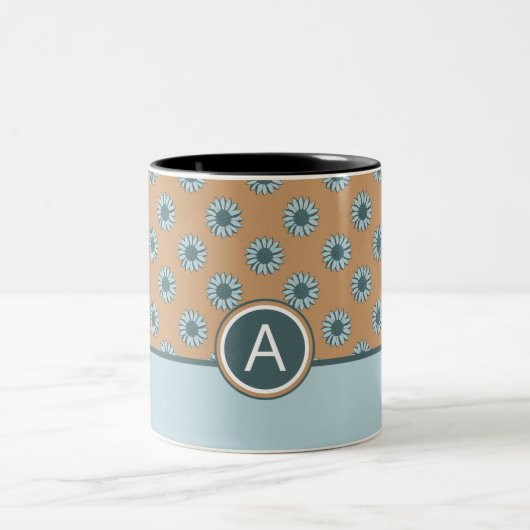 Tasse 2 Couleurs Bleu monogramme (Centre)