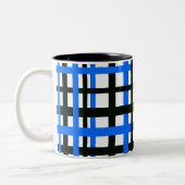 Tasse 2 Couleurs Bleu noir blanc (Gauche)