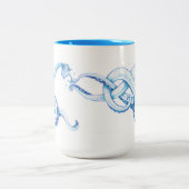 Tasse 2 Couleurs Bleu octopus (Centre)