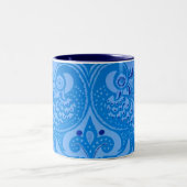 Tasse 2 Couleurs Bleu Oriental Peacock Birds (Centre)