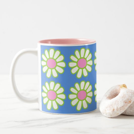 Tasse 2 Couleurs Bleu simple (Avec donut)