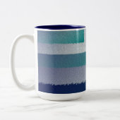 Tasse 2 Couleurs bleu turquoise gris ex pastel (Gauche)