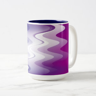 Tasse 2 Couleurs Bleu violet blanc