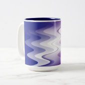 Tasse 2 Couleurs Bleu violet blanc (Devant gauche)