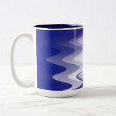 Tasse 2 Couleurs Bleu violet blanc (Gauche)