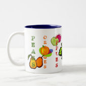 Tasse 2 Couleurs Bleuets à fruits (Gauche)