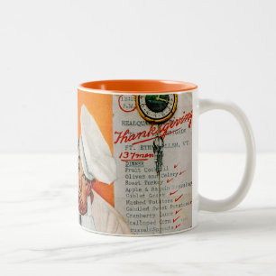 Tasse 2 Couleurs Bleus de jour de thanksgiving