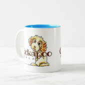 Tasse 2 Couleurs Blonde Cockapoo Lover (Devant gauche)