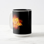 Tasse 2 Couleurs Blooming Fire Rose (Devant gauche)