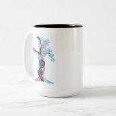 Tasse 2 Couleurs Blossom Arbre (Devant gauche)