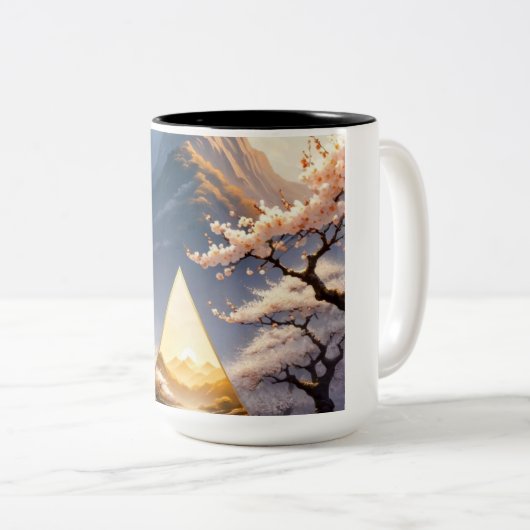 Tasse 2 Couleurs Blossom pyramide (Devant droit)