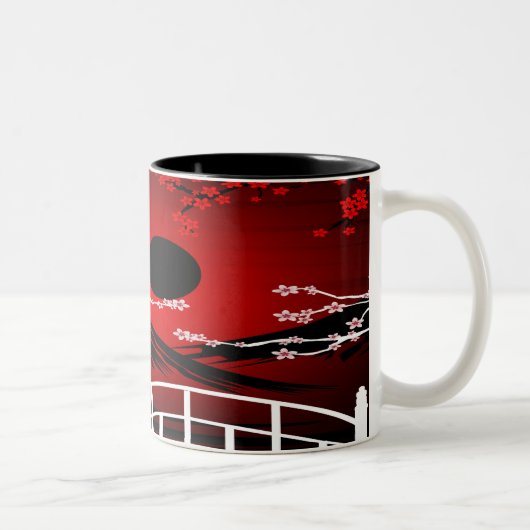 Tasse 2 Couleurs Blossom rouge (Droit)