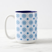 Tasse 2 Couleurs Blue Botanical Inspired Motif (Gauche)