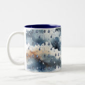 Tasse 2 Couleurs Blue Clouds Rainy Day  (Gauche)