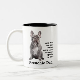 Tasse 2 Couleurs Blue Frenchie Papa