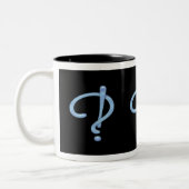 Tasse 2 Couleurs Blue Gel Interrobang (Gauche)
