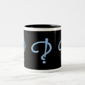 Tasse 2 Couleurs Blue Gel Interrobang (Centre)