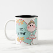 Tasse 2 Couleurs Blue Heart Princess Big Sister (Gauche)