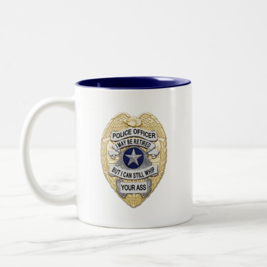 Tasse 2 Couleurs Blue Line mince - insignes retirés (Gauche)