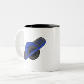 Tasse 2 Couleurs Blue One Wheel (Devant gauche)