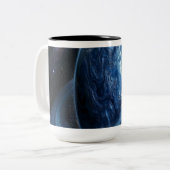 Tasse 2 Couleurs Blue Planet with Blue Rings (Devant gauche)
