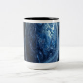 Tasse 2 Couleurs Blue Planet with Blue Rings (Centre)