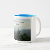 Tasse 2 Couleurs Blue Ridge Mountains, Virginie (Devant droit)