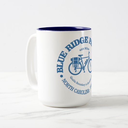Tasse 2 Couleurs Blue Ridge Parkway (cycling) (Devant gauche)