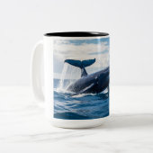 Tasse 2 Couleurs blue whale (Devant gauche)