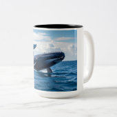 Tasse 2 Couleurs blue whale (Devant droit)