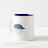 Tasse 2 Couleurs Blueberries sauvages (Devant gauche)